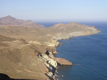 Jogging along the coastline of Cabo the Gata (the beaches South of San Jose)