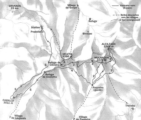 Karte Sierra Venada