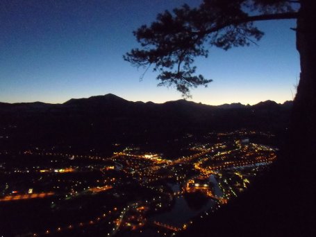 Morgendämmerung über Hallein