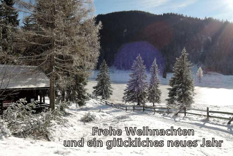 Frohe Weihnachten  und ein glückliches neues Jahr